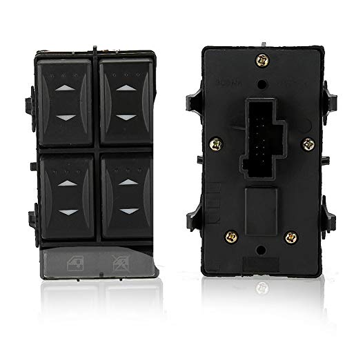 Interrupteur de fenêtre haute performance en ABS noir pour commande de commande gauche