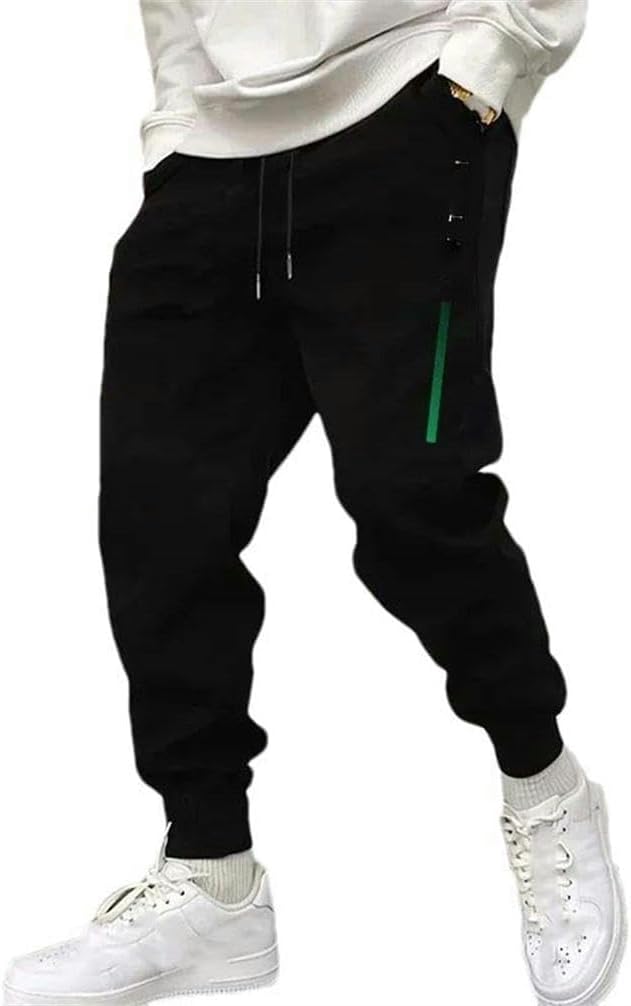 Letter Design Men's Casual Autumn and Winter Jogging Street Leggings with Elastic Elastic Waist Sweatpants