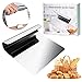 Produktbild WisFox Gemüseschaufel Kochschaufel Hochwertig Edelstahl Universalhelfer Spachtel Backen Teigschneider Teigspachtel zur Teigbearbeitung Kuchen und Pizza Cutter (4.72 x 5.51 x 1.3 in)