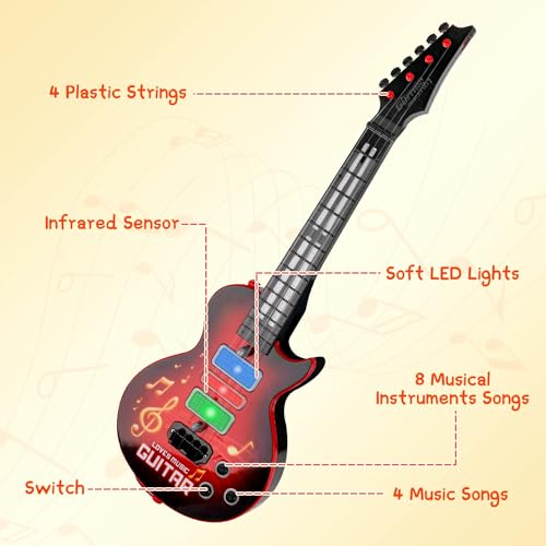 M Sanmersen 0345 Kids Guitar Toy 4 Strings Electric Guitar thumb #1