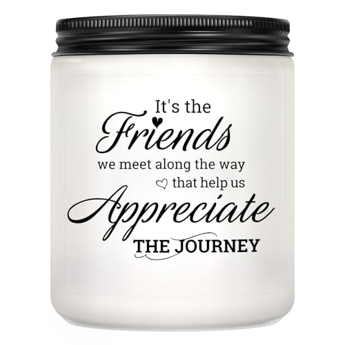 Friend Gift for Women - Birthday Gifts for Bestie, Christmas Thanksgiving Decor Gift for Best Friend Woman - Lavender Scented Candle