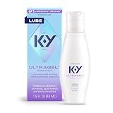 K-Y Ultragel Lube, Personal Lubricant, NEW Water-Based Formula, Safe for Anal Sex, Safe to Use with Latex Condoms, for Men, Women and Couples, Body Friendly 1.5 FL OZ