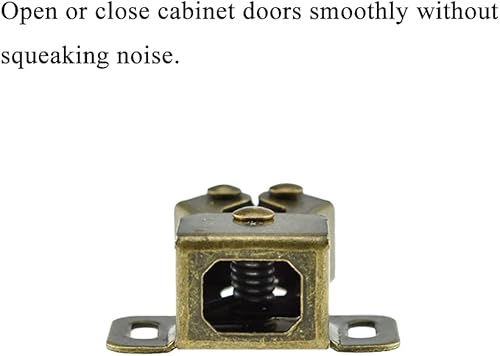 Miniatura 5 de Hahiyo Pestillo de puerta de doble rodillo, pie más corto, acero laminado en frío, se mantiene en su lugar, cierre suave, sin ruido de chirrido,