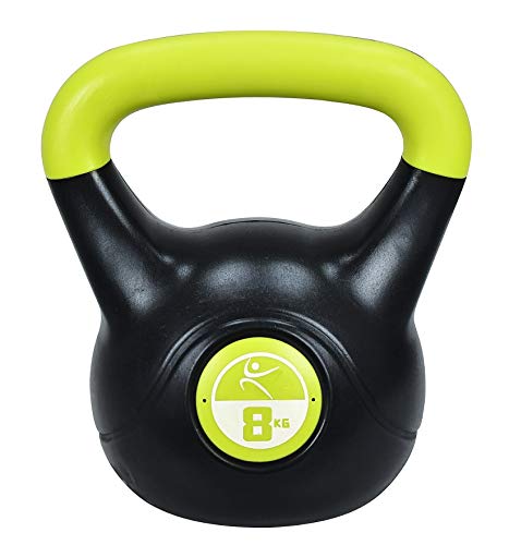 Sport Team Unisex's Lifefit Vinyl Kettlebell, Dark Green, 8 kg