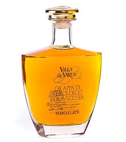 Villa de Varda Grappa Teroldego Stravecchia-Broilet Alta Selezione / 40% Vol. / 0,7 Liter-Flasche in Kästchen aus Mahagoniholz Cover