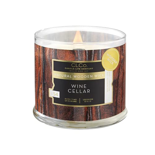 Clco By Candle-Lite Scented Candles, Wine Cellar Fragrance, One 14 Oz. Single-Wick Aromatherapy Candle With 90 Hours Of Burn Time, White Color #TOP1