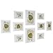 Produktbild SONGMICS Bilderrahmen 10-er Set Fotorahmen - 2 STK. 20 x 25 cm, 4 STK. 13 x 18 cm und 4 STK. 10 x 15 cm Holzgrenze Weihnachten Weiß RPF310W