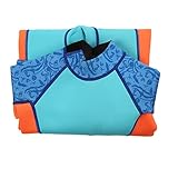  Keenso Traje de Surf para Niños Traje de Neopreno para Niños Protección Solar Elástico Movimiento Cálido Buceo Chicas Snorkeling (Talla 8)