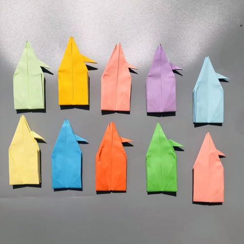 50PCS Premade Origami Paper Cranes 25CM/10" Paper Made Folded Big Size Origami Cranes Handmade 1000 Japanese Cranes DIY Mobile String Garland for Wedding Party Favor Table Centerpieces - Image 7