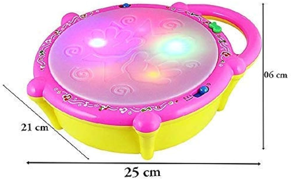Buy Fiddlys Flash Drum with Sticks - Pink and Yellow Online at Low Prices in India - Amazon.in