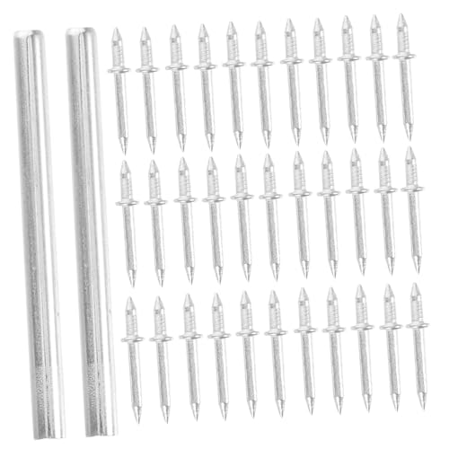 iplusmile 1ensemble Clous à Double Tête Sans Trace Pour Plinthe Kit Manchons Installation Facile Et Finition Invisible Pour Décorations Murales Et Fixations Discrètes