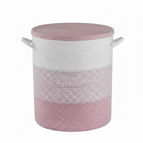 Image of lid Laundry Basket for Clothes, Toy Storage Basket, Storage Basket for Living room, Multi-Purpose, Extra Large Laundry Basket, Dirty Cloth Baskets, 15x20 in inch (LXH) (BG4)