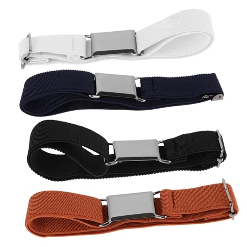 Holibanna 4pcs Kids Stretchy Elastic Waistband Belts for Pants Dresses Boys Girls