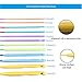 Tunisian Afghan Crochet Hook Set with Plastic Cable Set of 12 Size 3.5mm-12mm Carpet Rug Blanket Weaving Knitting Needles