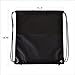 LIHI Bag 10 Pack Ripstop Drawstring Backpack，Party Favors Treat Bags，Black Large