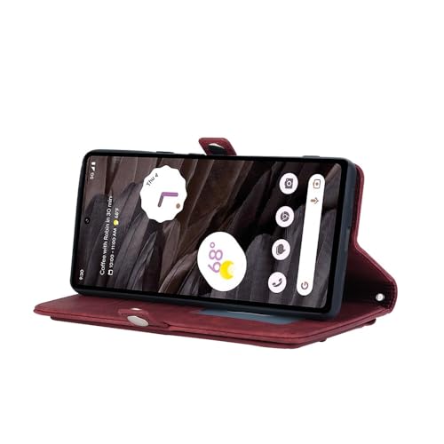 Étui pour Google Pixel 7 Pro violet avec porte-cartes et fermeture éclair