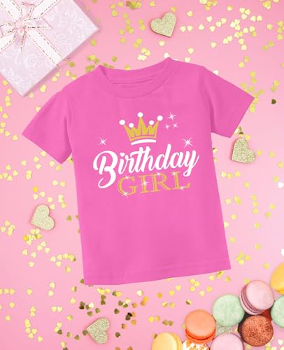 Image of Tstars Birthday Girl Crown Shirt - Cute Tee Gift for Youth Girls, Fun Outfit for Party or Big Day