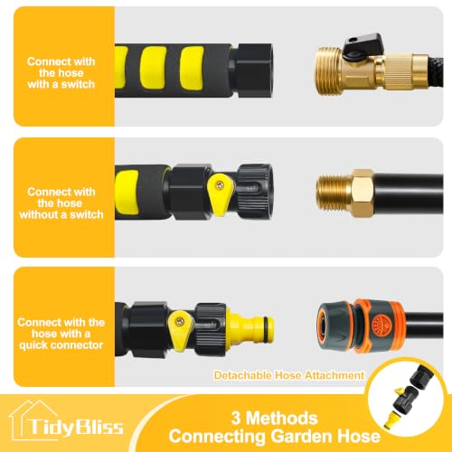 TidyBliss Car Wash Brush with Hose Attachment, 51" Aluminum Long Handle by TidyBliss - Used condition - Image 7