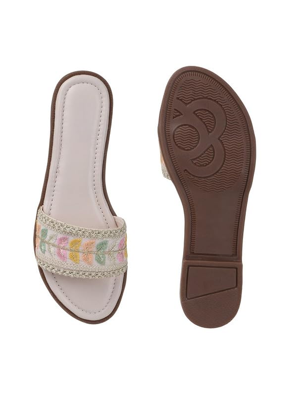 Image of Sukun DV 9004 Women's Lightweight Cushioned Flat Sandals Stylish Adjustable & Slip-Resistant Comfort for Girls & Ladies