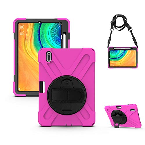 Coque Huawei MatePad Pro 10.8 rose évite les casses grâce au antichoc