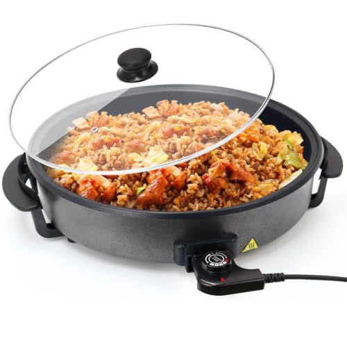 Foto von Shov Elektrische Pfanne Ø 32/5cm Pizzapfanne Partypfanne Elektropfanne Bratpfanne