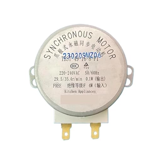 Turntable Motor,Compatible For Midea， Microwave Oven Claw Pole Permanent Magnet Synchronous Motor Square Axis TBST-49 Replacement Repai