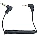 Riipoo Coiled 3.5mm to 2.5mm Cable - 2-Pack 30cm Mini Coiled 3.5mm to 2.5mm Audio Cable, 90 Degree 1/8" 3.5mm TRS Jack Male to 2.5mm TRS Jack Male Stereo Aux Coiled Cord (AM-AM)