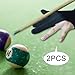 RNXRZANK 3X 2 Pieces Billiard Gloves Single Pack Anti Slip Sporting Goods Three Fingers