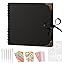 Album Photo DIY, A5 Livre Photo Avec 30 Pages Noires, Stick-In