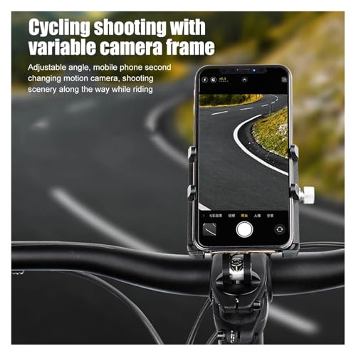Support téléphone vélo alu fixation centrale réglable guidon VTT