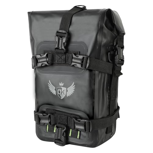 ZEMBSOYA Borsa per Crash Bar da Moto 8L IPX7 Resistente all'Acqua a Sgancio Rapido Borsa a Tracolla