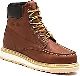 AZXPROT Work Boots for Men, 6' Soft Toe Wedge Sole...