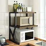 LISHEUK Mikrowellen-Regalständer – Küchenarbeitsplatte, Druckerständer für das Home Office, multifunktionale Aufbewahrungslösung für Haushaltsgeräte und Büroausstattung, platzspa