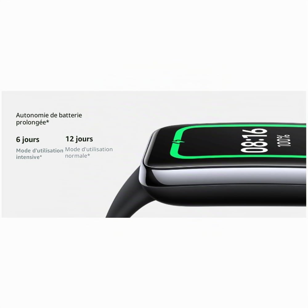 XIAOMI Smart Band 7 Pro Noir Tracker d'activité Sport, étanche, Suivi santé, 110 Modes d’Exercices, 12 Jours d'autonomie, 100 Cadrans - Version FR