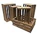 Rustic Nesting Wood Crates Set of 5 Made in the USA