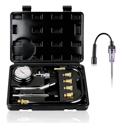Compression Tester With Spark Plug Tester Kit for Petrol Engine Fits Automotives and Motorcycles