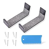 Podoko Soporte de pared para tabla de surf, completo con peine de cera dentada