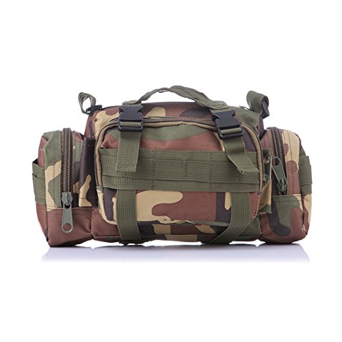 Ever Fairy militärische Taktische Einsatztasche Dienstprogramm Taktische Hüfttasche für Camping Reisen Outdoor-Sport Wandern (Waldland Camo) Cover
