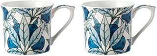 V&A 5174396 Fruit Mugs in Gift Box, Fine Bone China, Multi-Colour, 300 ml, Set of 2