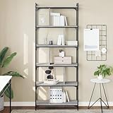 Design industriel : le cadre en métal donne à l'étagère étroite un aspect industriel moderne qui s'intègre harmonieusement dans différents styles d'intérieur
