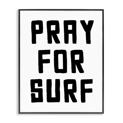 Poster encadré Pray For Surf de Stupell Industries aux finitions premium