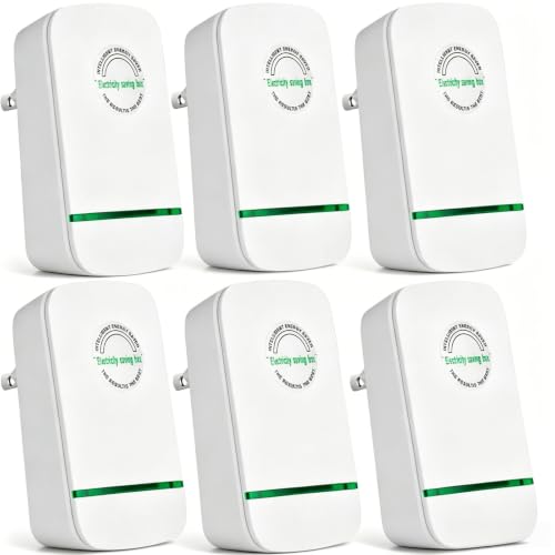 New Universal Energy-Saving Box, Reduce Electricity Bills, Plug-and-Play, Power Factor Corrector for Home and Office Use (6Pcs)
