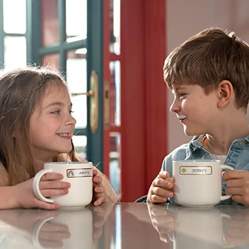 KINBOM 120pcs Waterproof All Purpose Labels, Baby Bottle Labels Kids Labels Waterproof Cute Write on Name Stickers Kids Name Stickers Personalized for Daycare Water Bottles Organizing Containers