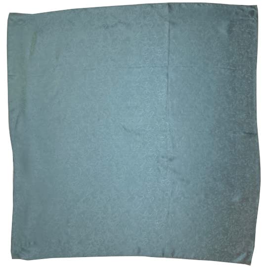 Yellowstone Wild Rag Bandana Scarf 100% Silk 35" Jacquard Slate Blue2