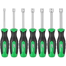SK 7-Piece Metric Nut Driver Set, 5, 6, 7, 8, 9, 10, 11 mm, Premium CR-V Construction, SureGrip Handle