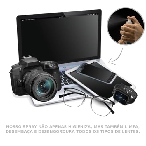 Limpa Tela TV Celular Notebook Tablet Lente De Òculos Lupa Câmera Projetor - Spray 500ml azul