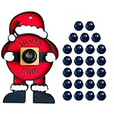 25 Pack - Santa Cam Lens for Ornaments – Realistic Camera Lens for Santa/Elf Cam Ornaments – DIY North Pole Surveillance Ornament Supplies - Cam Lens for Crafts