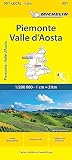 Piemonte - Vallée Aosta: 1:200000 (Michelin kaart - lokaal Italie (351), Band 351)