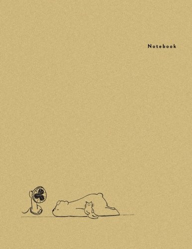 Notebook: Relaxxx - Bimumonji's Minimal Design Unlined Notebook - Large (8.5 x 11 inches) - 110 Pages (Blank book, blank recipe book, blank journal, ... 6 (Minimal Design Notebooks - Cat and Bear)