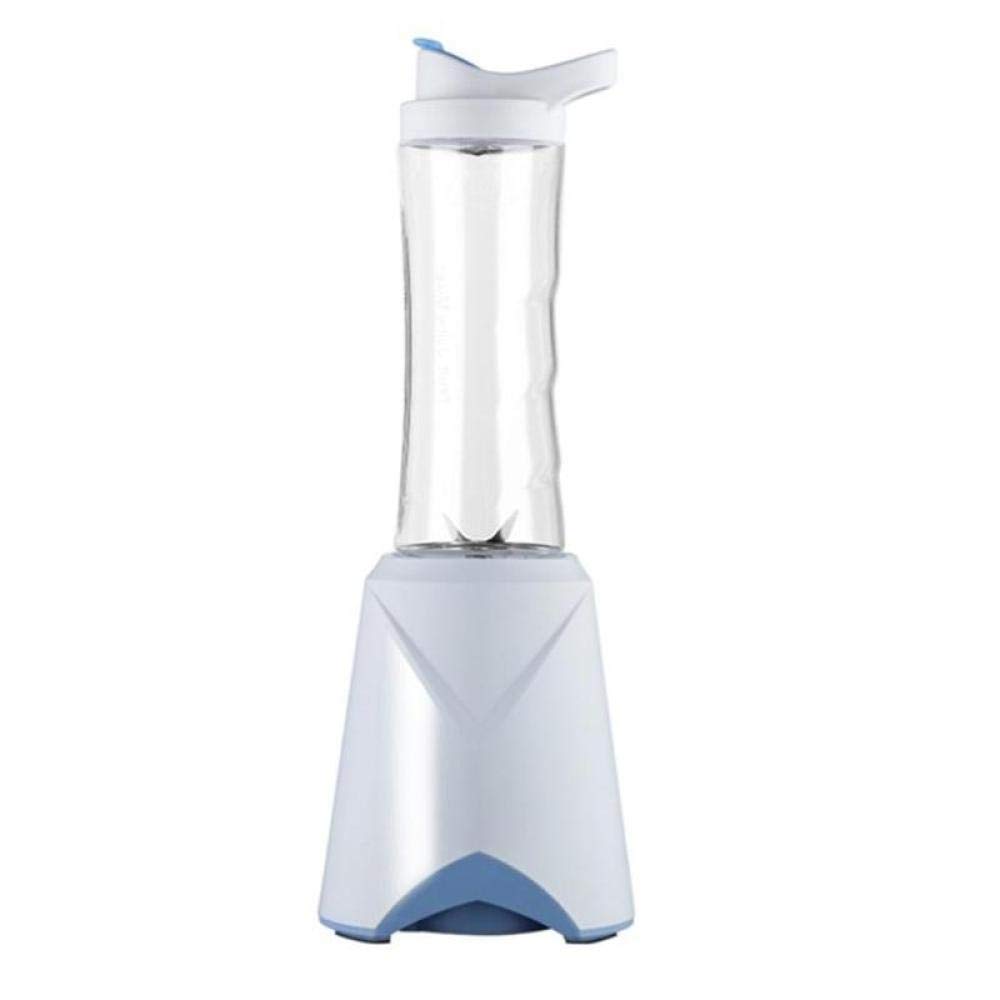Exprimidor 600Ml Portátil 4 Cuchillas Exprimidor Eléctrico Multifunción Licuadora Licuadora Batidora de Alimentos de Frutas Molinillo de Alimentos Máquina para Hacer Jugos Blanco EU